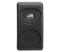 KIMISS Interruttore Vista Posteriore, Interruttore Alzacristallo Elettrico 504096615 Interruttore Comando Alzacristallo Elettrico per Iveco Eurocargo(Nero)