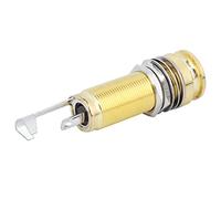 KIMISS Jack con Perno Terminale con Funzione di Blocco della Cinghia per Chitarra Elettrica - Accessorio di Ricambio in Ottone per Chitarra, Basso, Ukulele - Opzioni Oro, Nero, Argento, Rame Rosso