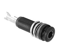 KIMISS Jack con Perno Terminale con Funzione di Blocco della Cinghia per Chitarra Elettrica - Accessorio di Ricambio in Ottone per Chitarra, Basso, Ukulele - Opzioni Oro, Nero, Argento, Rame Rosso