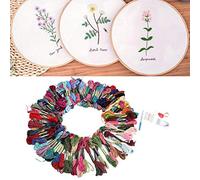 KIMISS Kit a Punto Incrociato con Filo da Ricamo a 100 Colori, Accessori per Cuciture per Progetti di Artigianato Fai -da -te, Ideale per Principianti Ed Appassionati