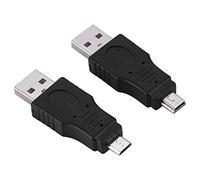 KIMISS Kit Adattatore USB 2.0 Maschio a Femmina, Convertitori Mini/micro USB da 10 Pezzi per Dispositivi Mobili, Set di Connettori per Trasferimento Dati e Ricarica