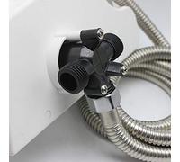 KIMISS Kit Box Doccia per Esterno - Interruttore d'acqua Calda e Fredda, Accessori per Box Doccia Completi per Rimorchi Marittimi, Barca, Motori e Viaggi (BLACK)