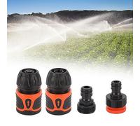 KIMISS Kit Connettore Rapido per Tubo Giardino 4 Pezzi per Tubo 1/2 Pollice-Adattatori per Tubi d'acqua Facili Usare per il Giardinaggio Domestico