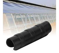 KIMISS Kit Connettori Clamp/Holder per Tubi Serra - 50 Pezzi Morsetti Durevoli in Pellicola Nera per Telai da Giardino, Attacchi per Tubi in Plastica per Reti Ombreggianti e Coperture Protettive