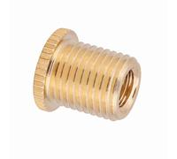 KIMISS Kit Convertitore Adattatore per Vite Filettata Testa Pomello Auto Universale per Auto per la Maggior Parte dei Veicoli Lega di Alluminio Durevole Oro M10 M8 Opzioni Dimensioni (8 * 1,25)