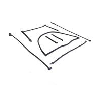 KIMISS Kit di Guarnizioni in Gomma Chevy Set di Guarnizioni Impermeabili per Interni Auto Riduzione del Rumore in Gomma Ad Alta Resistenza Colore Nero