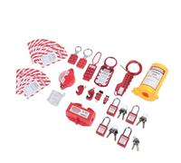 KIMISS Kit di Lockout Tagout Serrature di Sicurezza Elettriche - Blocchi Interruttore Automatico, Set di Fibbie per Uso Industriale e conformità