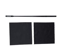 KIMISS Kit di Pulizia per Flauto con Panno in Corda a gravità Integrata - Asta di Pulizia con 2 Pezzi di Panni per Strumenti a Fiato - Kit di Manutenzione (1 bacchetta per la del flauto con