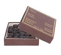 KIMISS Kit di Punte per Stecche da Biliardo in Pelle Rossa da 50 Pezzi/scatola da 12 Mm per Biliardo e - Punte per Stecche da di qualità Premium per Giochi con la Palla a e Nove