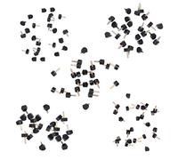 KIMISS Kit di Sostituzione delle Punte per Tacchi Alti - 120 Pezzi di Tappi di Riparazione per Tacchi in TPU per Scarpe da Donna, Varie Dimensioni e Design Durevole