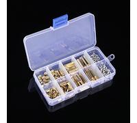 KIMISS Kit Distanziatore Distanziatore in Ottone M3, Assortimento di Viti e Dadi Esagonali 120 Pezzi per PCB, Elementi di Fissaggio Maschio-femmina e Gruppo Scheda di Circuito