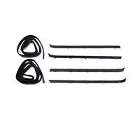 KIMISS Kit Guarnizione per Finestra Porta Anteriore, Guarnizione per Canale di in Feltro di Gomma Durevole di Alta qualità, con Strato Metallico Incorporato, per C1500 C2500 K1500