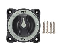 KIMISS Kit Isolatore Batteria, Interruttore di Scollegamento Batteria Marina 500A Selettore Batteria a 4 Posizioni per Impieghi Gravosi per Barca