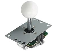 KIMISS Kit Joystick Controller USB Fai-da-te con Sfera Ovale e Chip di Controllo per i Giochi più amati: Installazione Semplice, Connessione USB, Sfera Rimovibile e Design Antipolvere (WHITE)