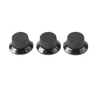 KIMISS Kit Manopola di Controllo Chitarra 3pcs 1 Top di Controllo del Tono a 2 Volume per Regolazione del Suono Superiore Sostituzione degli Accessori in Plastica di per Strumento di Chitarra