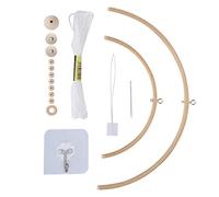 KIMISS Kit Mobile Fai-da-te Carillon a Campane Artigianali in Legno Culla per Bambini Carillon Mobile Prodotti per Decorazioni per la Scuola Materna
