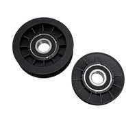 KIMISS Kit Puleggia Piatta Puleggia Tenditrice a V con Corpo in Plastica e Cuscinetti in Metallo GX20286 GX20287 Sostituzione della Cinghia del Piatto in 2 Pezzi per Tosaerba