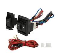 KIMISS Kit Regolatori Interruttori Alzacristalli Elettrici per Auto, 5 Pezzi Kit Regolatori Interruttori Alzacristalli Elettrici Universali per Auto con Cablaggio per 2 Porte