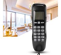 KIMISS KX T888CID Telefono con Display ID Chiamante per Casa e Ufficio - Doppio FSK/DTMF con Schermo LCD - Funzione di Memoria Opzioni Colore Casuali Disponibili (BLACK)