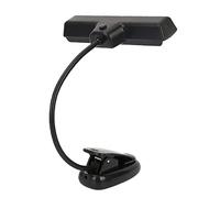 KIMISS Lampada da Leggio a 360 Gradi Clip On Lampada da Orchestra Portatile in Plastica Nera Leggio Lightiblek Clip su Lampada a Led da Lettura Usb