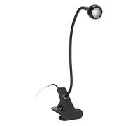 KIMISS Lampada per Polimerizzazione Colla UV Regolabile da 3 W con Collo di Cigno a 360° e Interruttore di Controllo a Clamp/Holder - Luce LED Ultravioletta USB per Unghie e Lavori Artigianali per