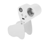 KIMISS Lente d'ingrandimento per Gioielli con LED - Lente d'ingrandimento Tascabile a Doppia 30X 60X per Francobolli, Gemme, Ispezione di Gioielli