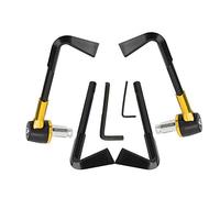 KIMISS Leve freno universali CNC per moto con impugnatura di protezione proteggono il manubrio di protezione per mm(Oro)