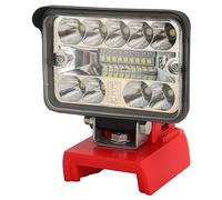 KIMISS Luce di Lavoro Ricaricabile a LED per l'uso del Sito di Lavoro, Luce di Alluvione Quadrata da 54 Libbre, Batteria Al Litio Ecologico