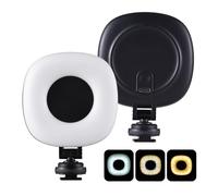 KIMISS Luce di Riempimento a LED Portatile per Fotografia - Luce per Videocamera a LED Tascabile da 2 Pezzi con luminosità Regolabile e Adattatore per Attacco Freddo
