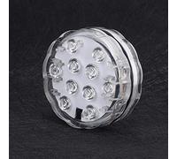 KIMISS Luce Sommersa Subacquea RGB Waterproof 10ED con Telecomando per Piscine, Fontane e Display DECO