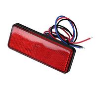 KIMISS Luci di Stop per Moto, Rettangolo LED Riflettore Fanale Posteriore Luce Stop Lampada di Arresto per la Maggior Parte di Motocicli, Scooter, ATVS, Ciclomotori, Biciclette(Rosso)