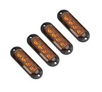 KIMISS Luci laterali per camion 12V 24V Luci di segnalazione a LED per auto e rimorchi, IP65 impermeabili 3000K 4 pezzi Luce di emergenza stroboscopica a LED di facile installazione