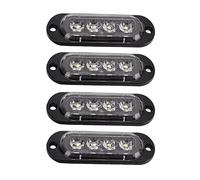 KIMISS Luci Laterali per Camion 4 Pezzi LED Alta Luminosità 3000K - Impermeabili IP65 per Segnalazione di Emergenza 12-24V