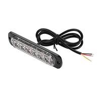 KIMISS Lucida di Emergenza LED Stroboscopica - 4 Pezzi 12-24V, Barra Illuminante Gialla per Auto e Furgoni