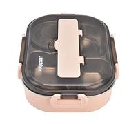 KIMISS Lunch Box Coibentato per Bambini e Adulti - Lunch Box Portatile per Bambini in Acciaio Inossidabile 304 a Quattro Scomparti da 1,3 Litri con Ciotola per Zuppa e Cucchiaio per Bacchette - a