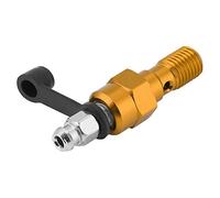 KIMISS M10x1.0mm Motociclo Cilindro principale Cilindro Pinza a vite Nipplo Banjo Bolt + Cappuccio parapolvere (Gold)