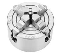 KIMISS Mandrino per Tornio a 4 Griffe Ad Alta Precisione K72-100 Accessori per Tornio per in Metallo Reversibile Indipendente da 4 Pollici per per la Lavorazione del Legno