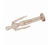 KIMISS Manichino in Legno Articolato per Artisti - Modello di Disegno del Corpo con Base, Ideale per Schizzi e Decorazioni