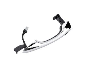 KIMISS Maniglia Esterna Porta, Maniglia Cromata con Pulsante Smart Key e Connettore Cablaggio, Sostituzione Diretta Anteriore Sinistra Destra, for Portiera Auto (Lato sinistro 82651)