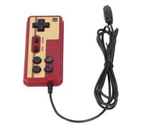 KIMISS Maniglia per Lettore di Videogiochi Cablata a 8 Bit - Controller di Gioco Classico a 9 Pin per Console retrò - Joystick Cablato Rosso e Bianco per Giochi Nostalgici