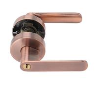 KIMISS Maniglia per Porta Interna in Rame Set di Leve per Porta di Passaggio Lega di Alluminio Semplice e Moderno Serratura a Leva per d'ingresso per Corridoio Armadio Leva per dell'Armadio Rame