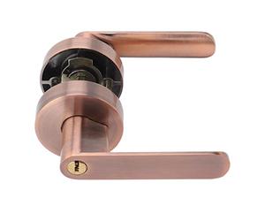 KIMISS Maniglia per Porta Interna in Rame Set di Leve per Porta di Passaggio Lega di Alluminio Semplice e Moderno Serratura a Leva per d'ingresso per Corridoio Armadio Leva per dell'Armadio Rame