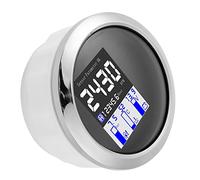 KIMISS Manometro Multifunzione da 3,3 Pollici per Numero di Giri, Pressione dell'olio, Temperatura e Tensione dell'acqua - Protocollo CAN FieldBus J1939 - Impermeabile IP67 - Ideale per Mac (BLACK)