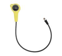 KIMISS Manometro per Immersione - Manometro con Tubo Ad Alta Pressione per Uso Subacqueo - Quadrante Luminoso e Fibra di Carbonio (15 cm)