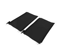 KIMISS MANUESE POLLOLER CHILANDABILE CIPPER 2 Pezzi - Copertura in Pelle PU Elastica Morbida per Comfort e Presa - Protezione del Manubrio Passeggino e Coperture per Braccioli Easy pulit (BLACK)