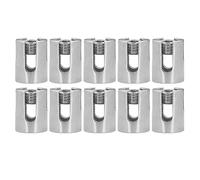KIMISS Mark Cavo Incrociato per Sistemi di Binari Avanzati 10 Pc di Clamp/Holder Durevoli a Corda in Acciaio Inossidabile 316 Adatti per la Corda di Filo Inferiore a 8 Mm