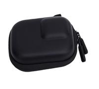 KIMISS Massa di Stoccaggio della Fotocamera Robusta con Shell Duro Velluto Foderato a Prova di Spruzzo Design Compatto per Azione 5 Pro Nuda Macchina e Gabbia Fotocamera Set di Pelle PU (BLACK)