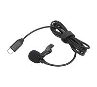 KIMISS Microfono Lavalier Wireless Ad Alta sensibilità per Smartphone ONE R e Tipo C Microfono in Metallo da 34 DB con Cavo da 1,5 M Registrazione Audio Chiara