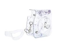 KIMISS Mini Borsa a Tracolla per Fotocamera per Mini 11/9/8 - Custodia in PVC Trasparente con Copriobiettivo Rimovibile (PURPLE)