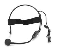 KIMISS Mini Telefono Cablato con Archetto con Spina da 3,5 Mm e Gancio per l'orecchio - Microfono a Condensatore Omnidirezionale per Insegnamento, Performance e Conferenze